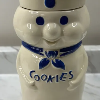Vintage 1973 Pillsbury Doughboy "Poppin' Fresh" Ceramic Cookie Jar