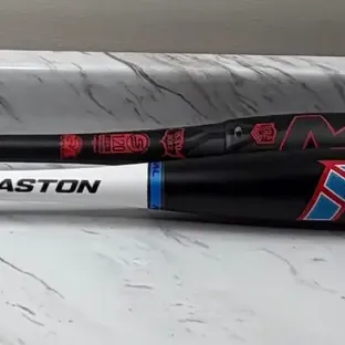 Lot of (2) 34" Slowpitch Softball Bats – Miken Maniac (27oz) & Easton Rival (26oz) Dual-Stamp Alloy