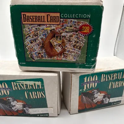 Vintage Baseball Card Lot (400+ Cards) - 1992 Babe Ruth Sealed Packs, Conlon Collection Historical S