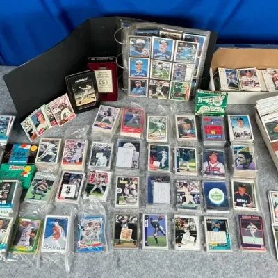 Huge Sports Trading Card Collection – Baseball, Football, Basketball, Binder, Boxes & Joe DiMaggio S