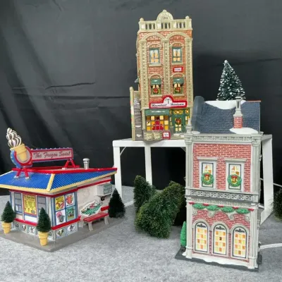 Department 56 Original Snow Village Buildings & Accessories – 3 Buildings