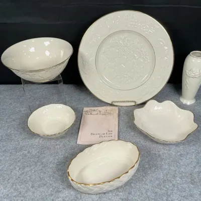 Lenox Fruits of Life Platter, Bowl & Decorative Serving Collection with 24K Gold