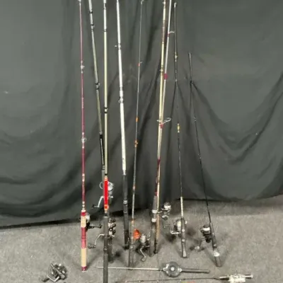 Large Fishing Rod & Reel Lot – Spinning, Spincast & Ice Fishing Gear