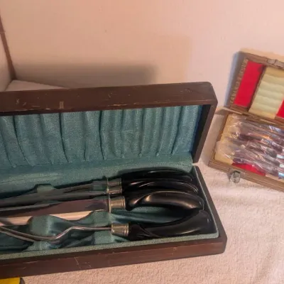 Vintage Mid-Century Modern Boxed Cutlery Collection