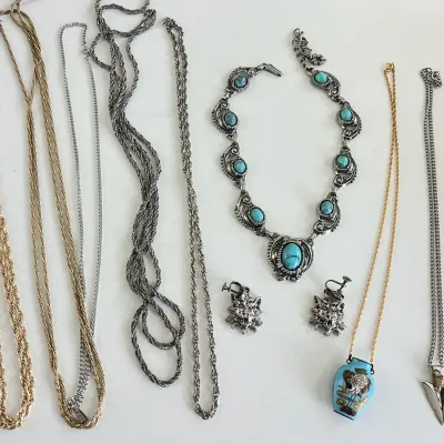 Lucky Brand Necklace And Vintage Mixed Chains