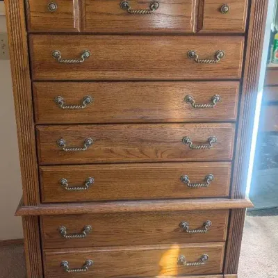 Thomasville "Impressions" Highboy Chest of Drawers\nWyndam Hill Collection