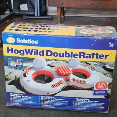 Solstice HogWild DoubleRafter 2-person inflatable river tube and pool float