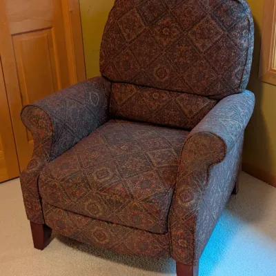 Sale Photo Thumbnail #13: Reclining Armchair - Upholstered Chair With Footrest