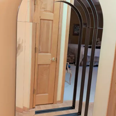 Sale Photo Thumbnail #6: Wall Mirror - Vintage Art Deco Arched Beveled