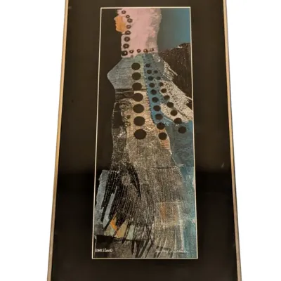 Sale Photo Thumbnail #7: Mixed Media Artwork "Pink Hood"- Audrey Freedman