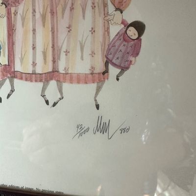 Sale Photo Thumbnail #27: Limited edition framed art print by Michel Delacroix, pencil signed and numbered 43/1000.