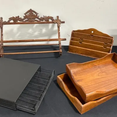 CN207 Wooden Storage Solutions & Black Storage Drawer