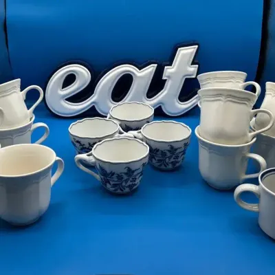 CN203 Eat & Drink- Mikasa & Blue Danube Coffee Cups
