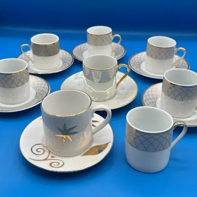 CN148 Porcelain Espresso / Demitasse Cup & Saucer Set