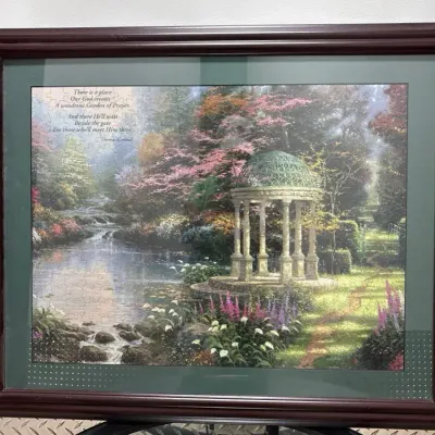 CN228 Thomas Kinkade Framed Puzzle 