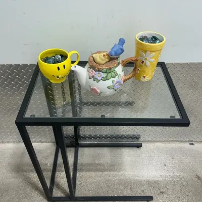 CN141 IKEA Glass Top Side Table & More! 