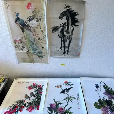 CN183 Chinese Ink Wash Painting Prints 
