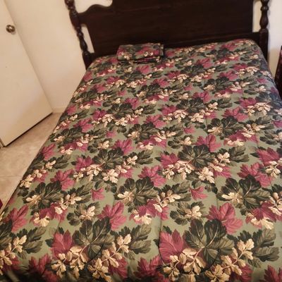 Sale Photo Thumbnail #6: Complete never used full size bed, including mattress protector, & quality linens