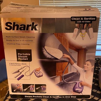 Sale Photo Thumbnail #9: Only used once, all accessories included. Shark handheld steamer 