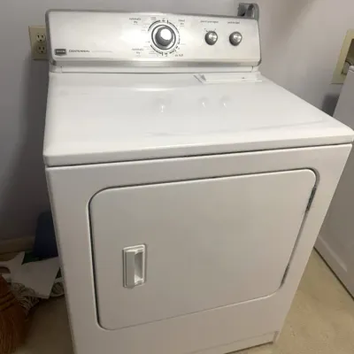 Sale Photo Thumbnail #2: White Maytag Centennial electric dryer