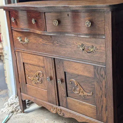 Sale Photo Thumbnail #4: Antique washstand dresser