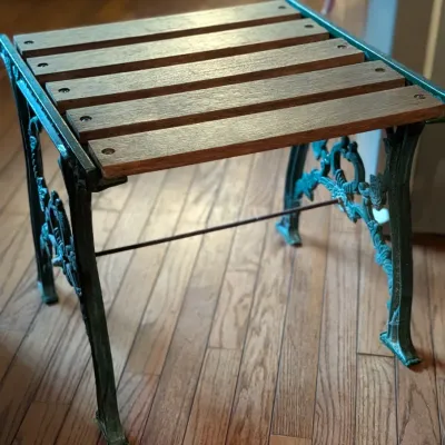 Sale Photo Thumbnail #25: Cast iron bench 