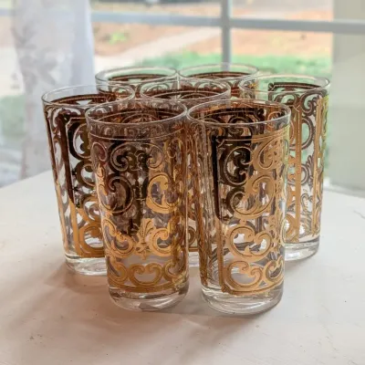 Sale Photo Thumbnail #19: George's Briared Gold Scroll glasses 