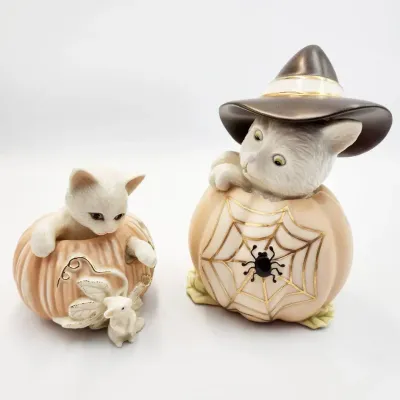 Lenox Collectible Halloween Cat Figurines (2 Pc)