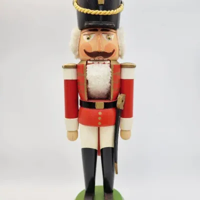 Vintage German Original Erzgebirge Expertic Nutcracker Soldier Guard