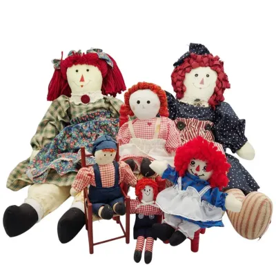 Raggedy Ann Dolls (6 Pc)