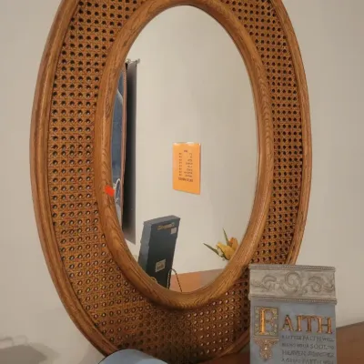 Sale Photo Thumbnail #81: Caned Mirror