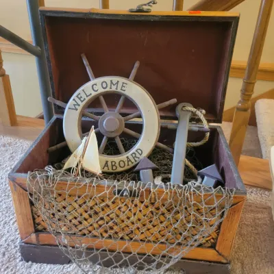 Sale Photo Thumbnail #21: Decorative ship trunk