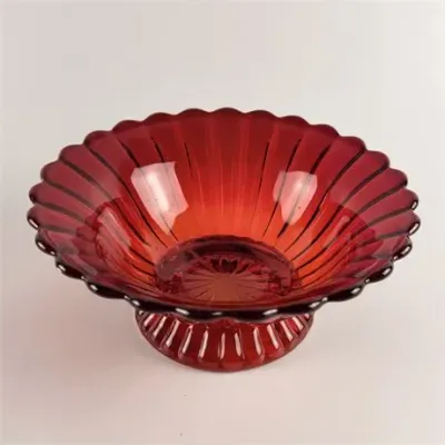 Lot 046  
Vintage Amberina Glass Bowl
