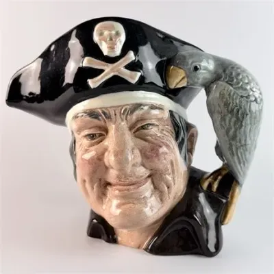 Lot 004  
Vintage Long John Silver Royal Doulton Toby Mug