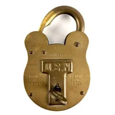 Lot 068   2 Bid(s)
Vintage Admiralty 12 Korean War Era Brass Naval Lock