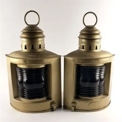 Lot 059
Pair of Vintage Port and Starboard Ship Lamps