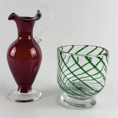 Lot 041   0 Bid(s)
Two Hand Blown Glass Pieces