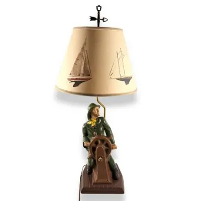 Lot 067   
1969 Chalkware Gloucester Fisherman Lamp