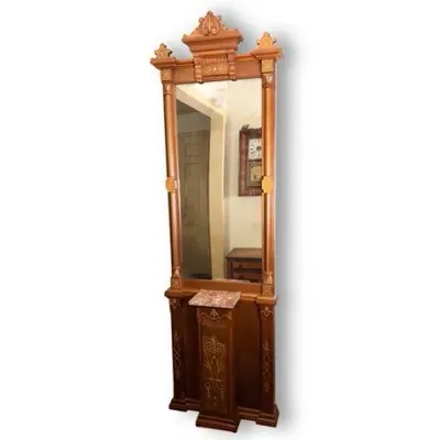 Lot 188   
Victorian Eastlake Mahogany Hall Stand