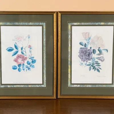 Pair Of Framed Botanical Prints - One Is Pencil Signed & Numbered