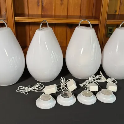 Collection Of Four Design Within Reach Luau Portable LED Lanterns
