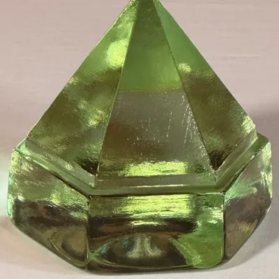 Ship's Deck Vintage Prism - Green Glass