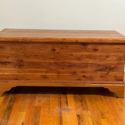 Large Cedar Storage Chest - Shows Signs Of Use