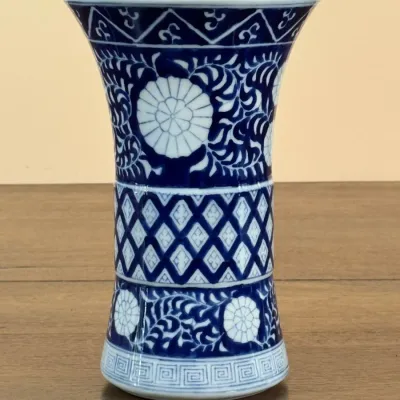 Blue And White Chinese Ceramic Vase