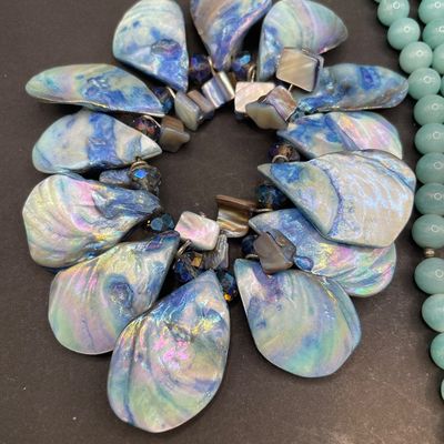 Sale Photo Thumbnail #44: Teals and blues jewelry