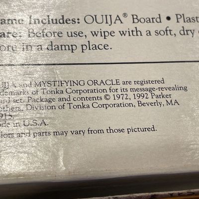 Sale Photo Thumbnail #225: Ouija game