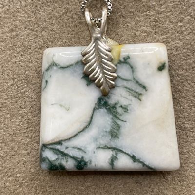 Sale Photo Thumbnail #136: Sterling moss agate