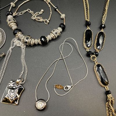 Sale Photo Thumbnail #180: Whiting Davis, Liz, Clayborne, and more necklaces
