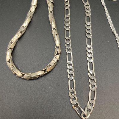 Sale Photo Thumbnail #198: Silver tone jewelry
