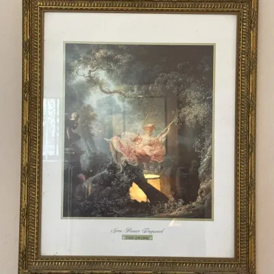 Jean-Honoré Fragonard “The Swing” Framed Classical Art Print in Ornate Gold Frame